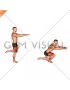 Counterbalanced Skater Squat (male)