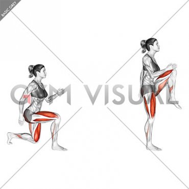 Lunge with Leg Lift (female)