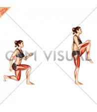 Lunge with Leg Lift (female)