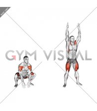 Bodyweight Full Squat with Overhead Press (Version 2)