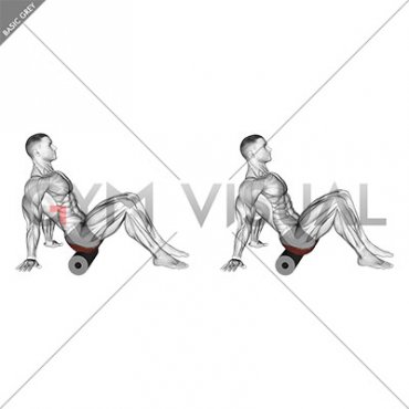 Roll Glutes Sitting on Floor