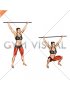 Stick Overhead Full Sumo Squat Stretch (female)