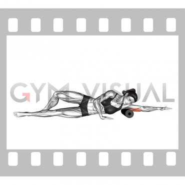 Roll Triceps Side Lying on Floor (female)
