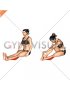 Seated Calf Stretch (female)