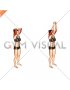 Bodyweight Overhead Triceps Extension (female)