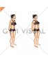 Bodyweight Standing Back Stretch (female)