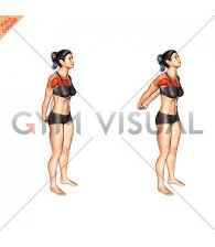 Chest Out Hands Behind (Hold) (female)
