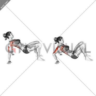 Triceps Dip Floor (female)