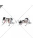 Kneeling Staggered Push-up (female)