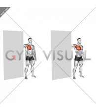 Standing Chest Stretch against Door