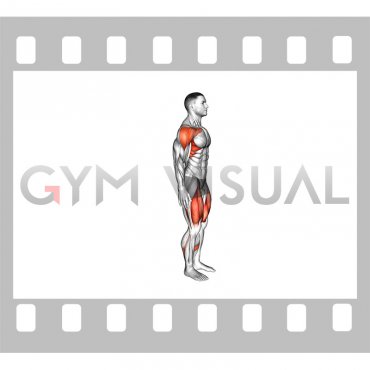 Bodyweight Rear Lunge Front Raise (male)