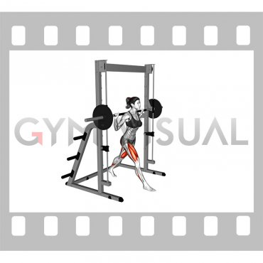 Smith Split Squat (female)