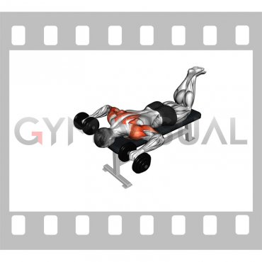 Dumbbell Face Down Lying Shoulder Press (male)