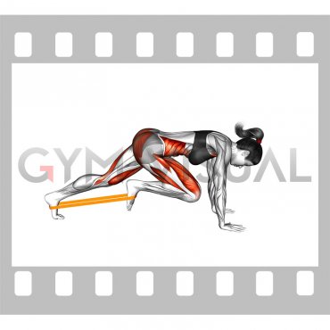 Resistance Band Plank March (female)