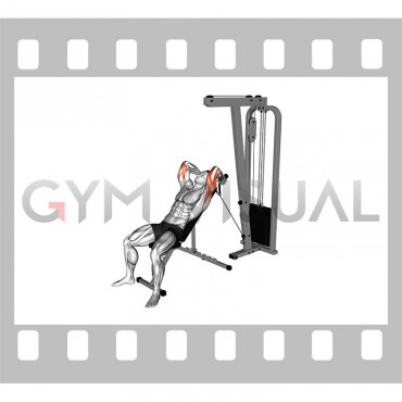 Cable Rope Incline Triceps Extension