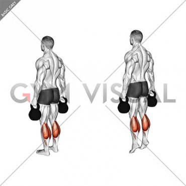 Kettlebell Standing Calf Raise