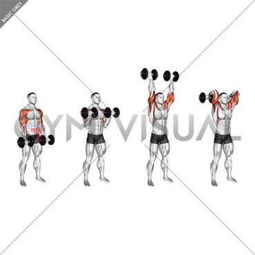 Dumbbell Curl Press Extension (male)