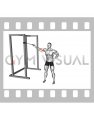 Band One Arm Overhead Biceps Curl