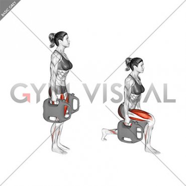 Bottle Weighted Rear Lunge (female)