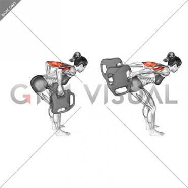 Bottle Weighted Two Arms Kickback (female)