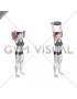 Bottle Weighted Overhead Triceps Extension (female)