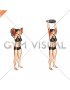 Bottle Weighted Overhead Triceps Extension (female)