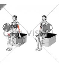 Bottle Weighted Alternate Biceps Curl (female)