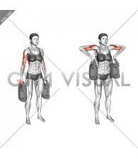 Bottle Weighted Armpit Row (female)