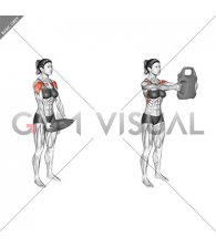 Bottle Weighted Front Raise (female)