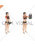 Bottle Weighted Front Raise (female)