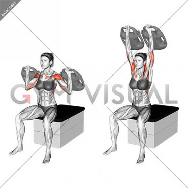 Bottle Weighted Shoulder Press (female)