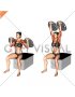 Bottle Weighted Shoulder Press (female)