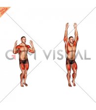 Arm Raise Step in Place (male)