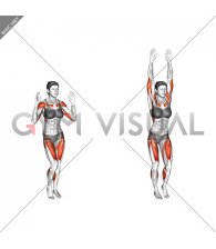 Arm Raise Step in Place (female)