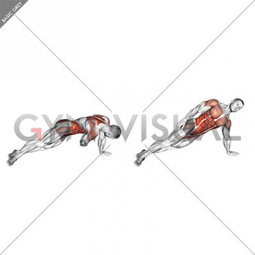 Side Plank Pull (male)