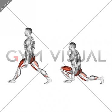 Bodyweight Low Split Squat (male)