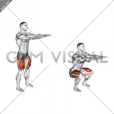 Bodyweight Slow To Explosive Squats (male)