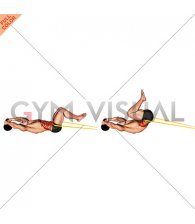 Resistance Band Reverse Crunch (male)