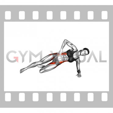 Side Plank Scissors (female)