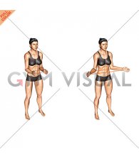 Resistance Band Standing External Rotation (female)