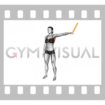 Resistance Band Shoulder Adduction (female)