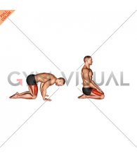 Yoga Vajrasana Thunderbolt Diamond Pose (male)