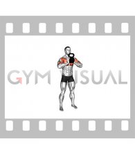 Kettlebell Standing Crush Curl (male)