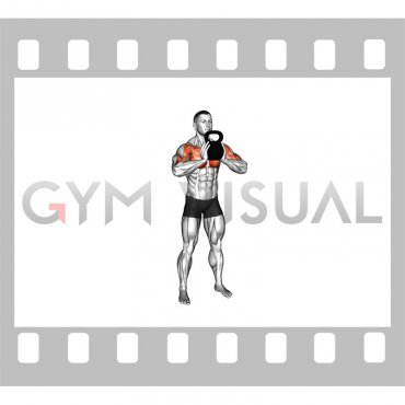 Kettlebell Standing Crush Curl (male)