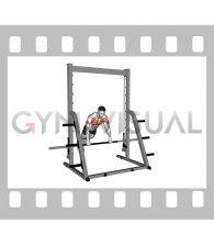 Incline Push-up on a Smith Bar (male)