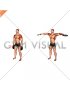 Weighted Plate Standing Lateral Raise (male)