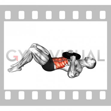 Weighted Plate Lying Crunch (male)