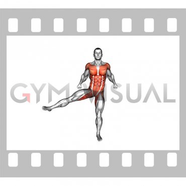 Pendulum Arms Side Leg Raise (male)