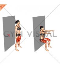 Sit (wall) (female)