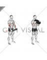 Weighted Plate Standing Biceps Curl (male)